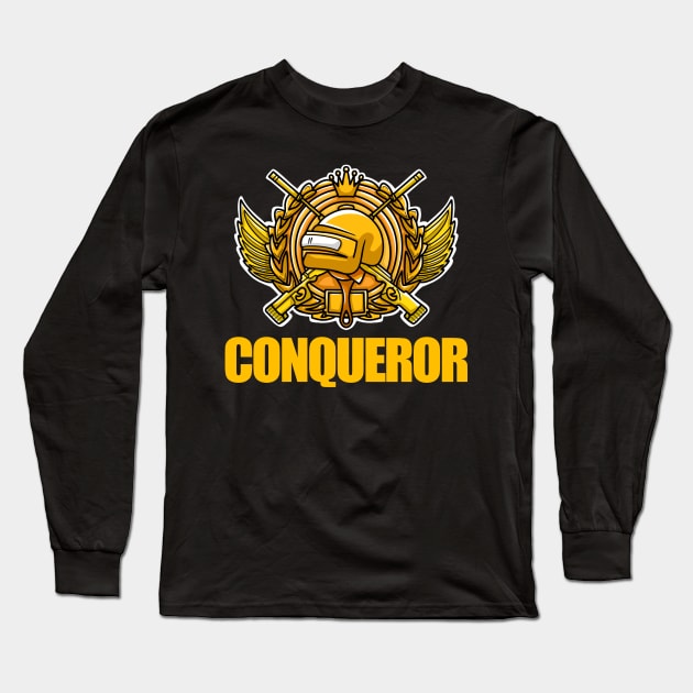 Conqueror PUBG Long Sleeve T-Shirt by Dzulhan